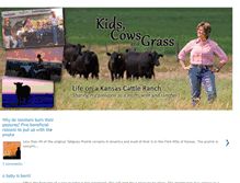 Tablet Screenshot of kidscowsandgrass.com